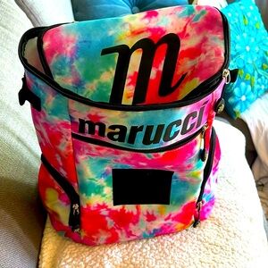 Marucci Dynamo tie dye pink White Blue backpack